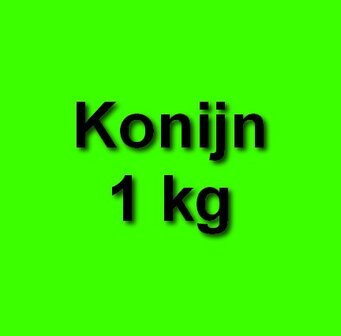 Honden eten gezond Konijn 1 kg