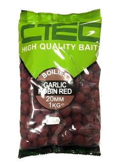 C-Tec Garlic Robin Red Boilies 1kg 20mm