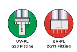 UV PL vervangingslamp 2G11 18 watt