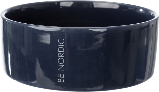 Be Nordic stenen hondenvoerbak blauw
