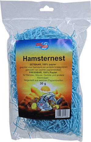 Zoobest Hamsternest 30 gram blauw