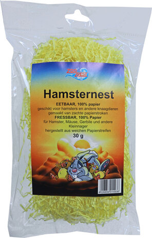 Zoobest Hamsternest 30 gram geel