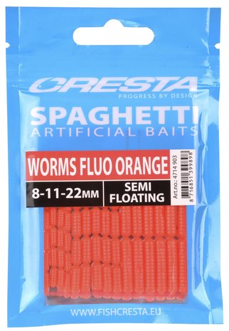 Cresta spaghetti wormen orange