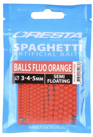 Cresta spaghetti bal fluo orange
