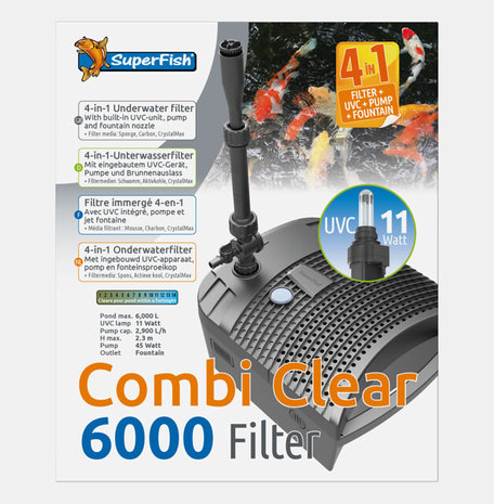 SuperFish Combi Clear 6000 vijverfilter uv