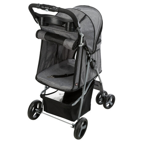 Honden Buggy Zwart grijs det.9