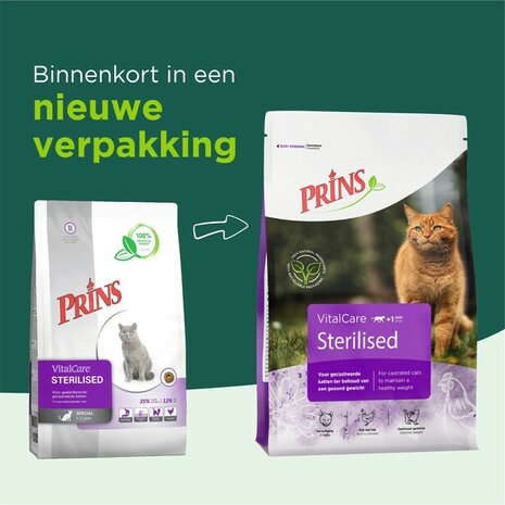 Prins VitalCare Sterilised 4 kg nieuw