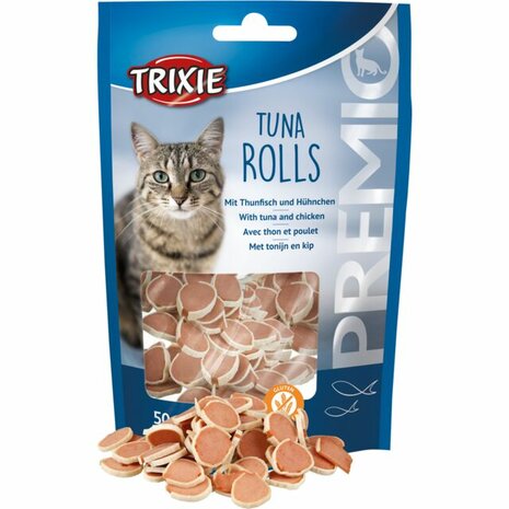 Trixie kattensnoepjes tuna rolls 50 gram det.1