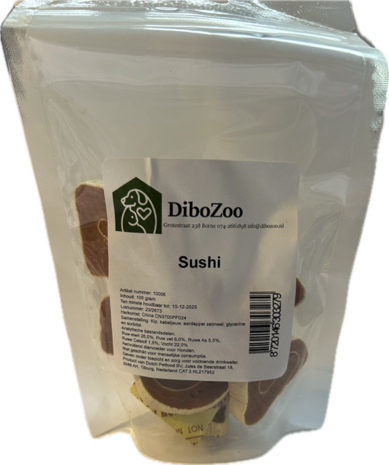 DiboZoo hondensnack sushi 100 gram det.2