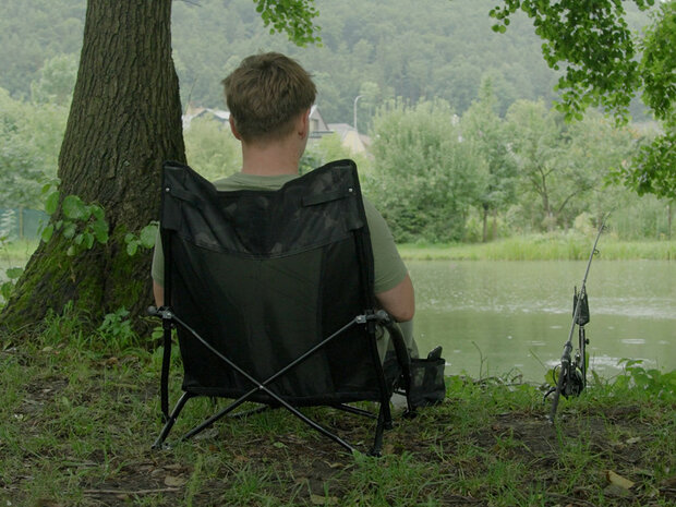 Delphin BANX LOWRIDE – Compacte Vissersstoel met Stijl en Comfort