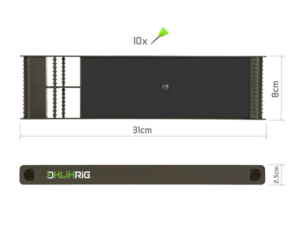Delphin KlikBOX Rig – Dubbelzijdige Onderlijn Organizer