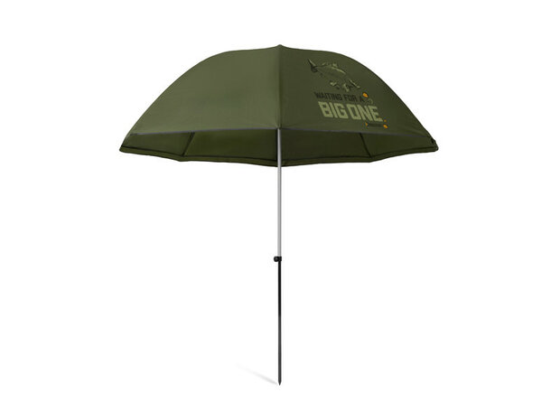Delphin BigONE CARP paraplu open – 250 cm vissersparaplu voor karpervissers