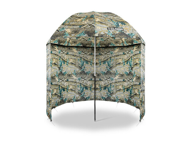 Delphin CLASSA CAMO Visparaplu 250 cm – Waterdicht- met zijkant- tent paraplu