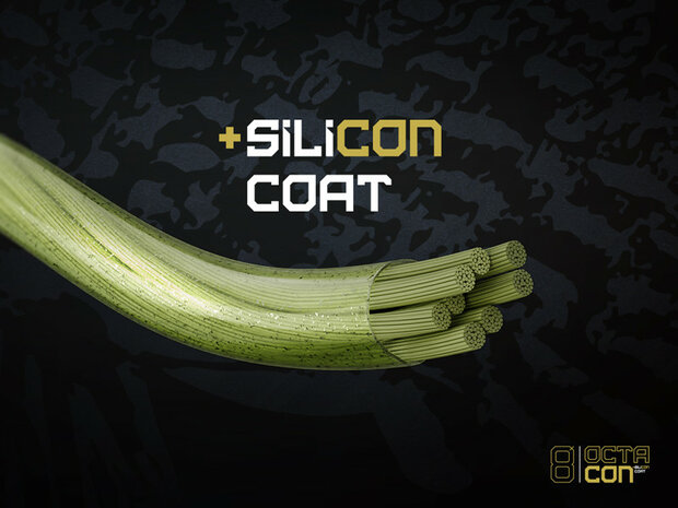 Delphin OctaCON groene gevlochten vislijn met Fluorotec coating
