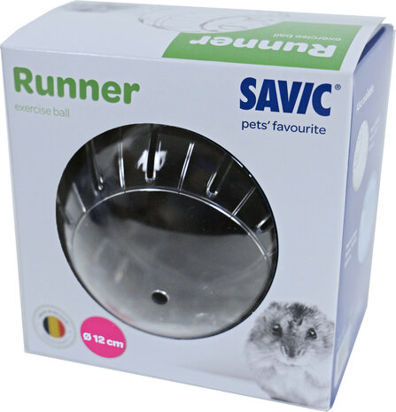 Savic Runner Small loopbal 13 cm voor dwerghamsters en muizen verpakking