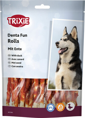 Trixie Honden kauwsticks met eend 12cm 30stuks verpakking
