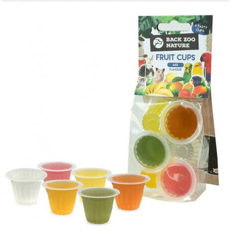 Back Zoo Nature Fruitcups Mix 6 stuks fruitkuipjes voor vogels