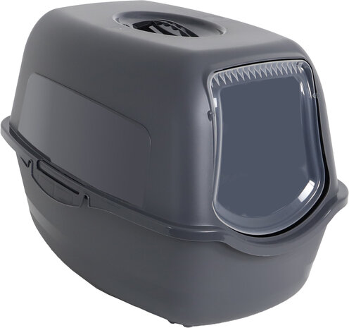 Rotho Bailey design kattenbak in kleur antraciet voorkant