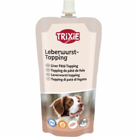 Trixie leverworst topping 300 ml vloeibare snack voor honden