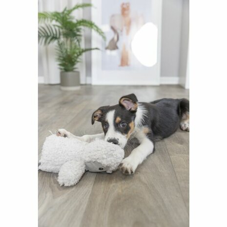 Trixie hondenspeeltje pingu&iuml;n 23 cm van gerecycled pluche zonder pieper