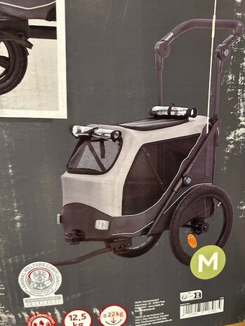 Trixie hondenfietskar en wandelwagen medium
