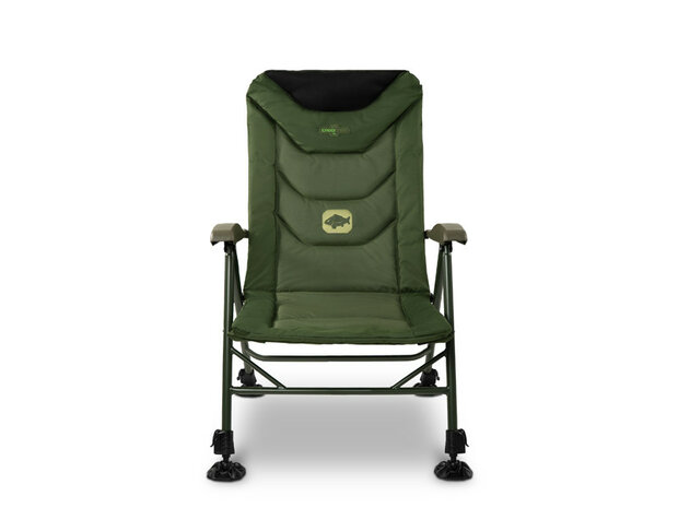 Delphin ErgoCARP stoel met memory foam hoofdsteun en verstelbare rugleuning voorkant