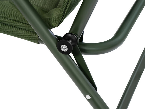 Delphin ErgoCARP stoel met memory foam hoofdsteun en verstelbare rugleuning frame