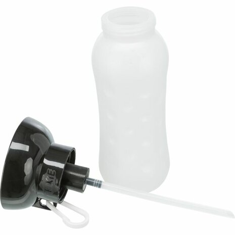 Trixie waterfles hond 550ml met drinkbak