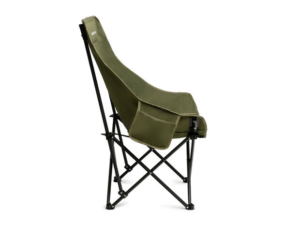 De Delphin WASABI LONGback is een comfortabele, betaalbare opvouwbare stoel met een hoge rugleuning (60 cm) en een traagschuim 