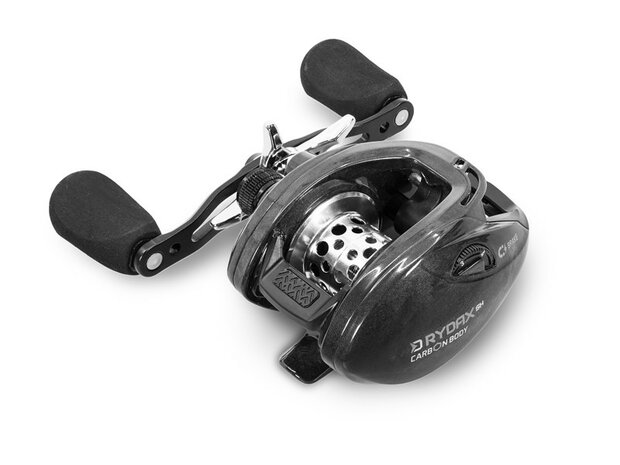 Delphin RYDAX ultra lichte carbon baitcast druppelreel met dubbele slinger EVA foam handgrepen en stervormige slipknop voor de 