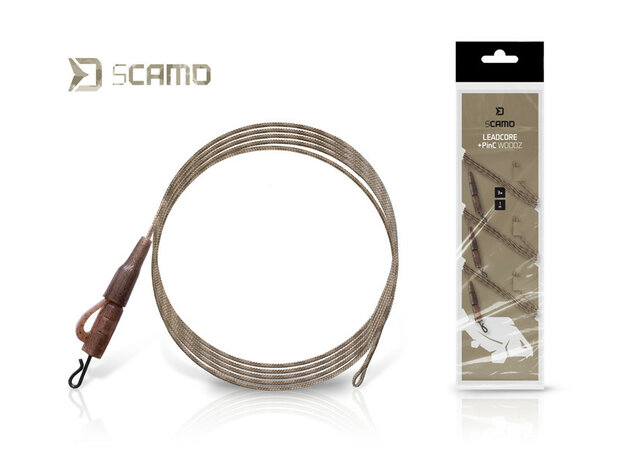Gecamoufleerde sCAMO leadcore rigs met safety clip voor het karpervissen