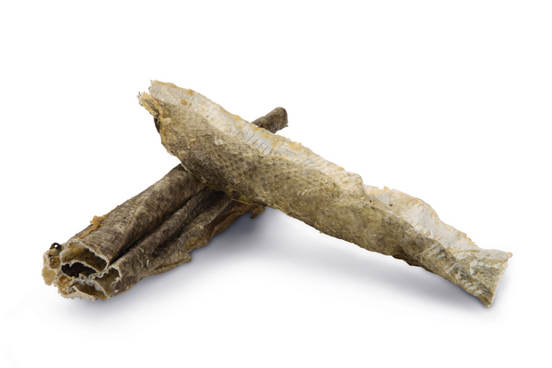 Natuurlijke gedroogde Beeztees kabeljauwhuid hondensnack 150 gram