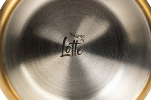 Luxe gouden Designed by Lotte Noar hondenvoerbak van RVS met antislipbodem