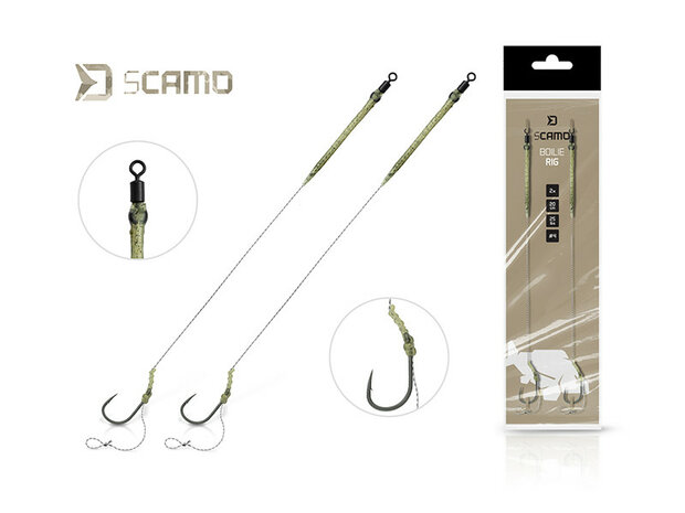 Delphin sCAMO Boilie Rig | Klassieke Geknoopte Karper Rig