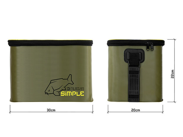 Delphin NuEVA Simple Carryall compacte waterdichte EVA vistas met schouderband