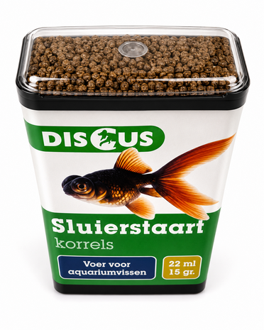 Discus Sluierstaart Korrels Dispencer 35ML