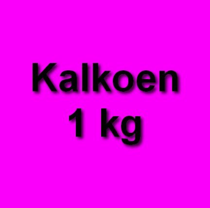 Honden eten gezond kalkoen 1 kg