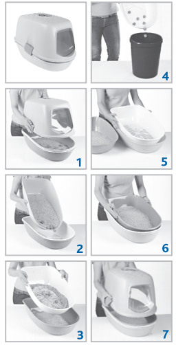 Trixie Kattenbak Berto Met Zeef Taupe 4 Trixie Kattenbak Berto Met Zeef Taupe -Dieren Verkoop kattenbak belto