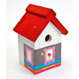 Bird Home Mezen Nestkast Rood wit