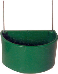 Kolibrie-bak groot groen, met metalen haak 7,5cm
