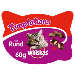 Whiskas Temptations rundvlees kattensnoepjes