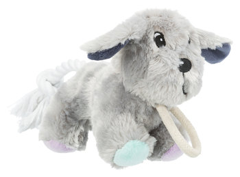 Pluche hond met touw24 cm