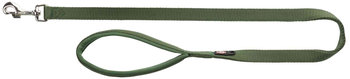 Premium Hondenriem Nylon 1 meter 20 mm bosgroen