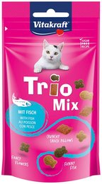 Vitakraft trio mix vis kattensnoepjes 60 gram