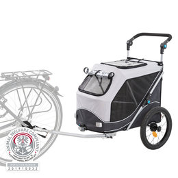 Trixie hondenfietskar en wandelwagen medium + gratis zwenkwiel