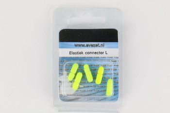 Topelastiek Connector geel groot