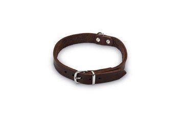 Beeztees leren hondenhalsband bruin