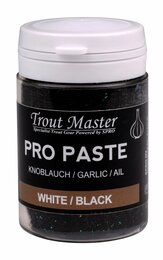 Trout master foreldeeg wit - black glitter