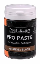 Trout master foreldeeg orange black glitter