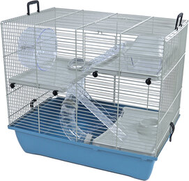 Hamsterkooi Pinky 3 pastel blauw